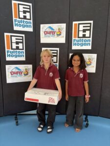 Students at Tolaga Bay Area School, Funding Partner Fulton Hogan