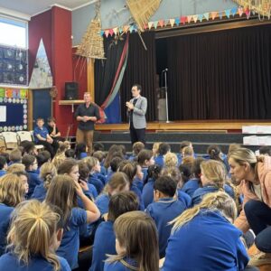Carl Bates, MP for Whanganui at Carlton School
